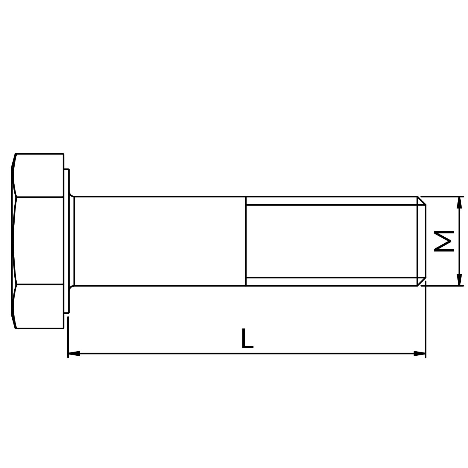 Śruby sześciokątne 105/101-M