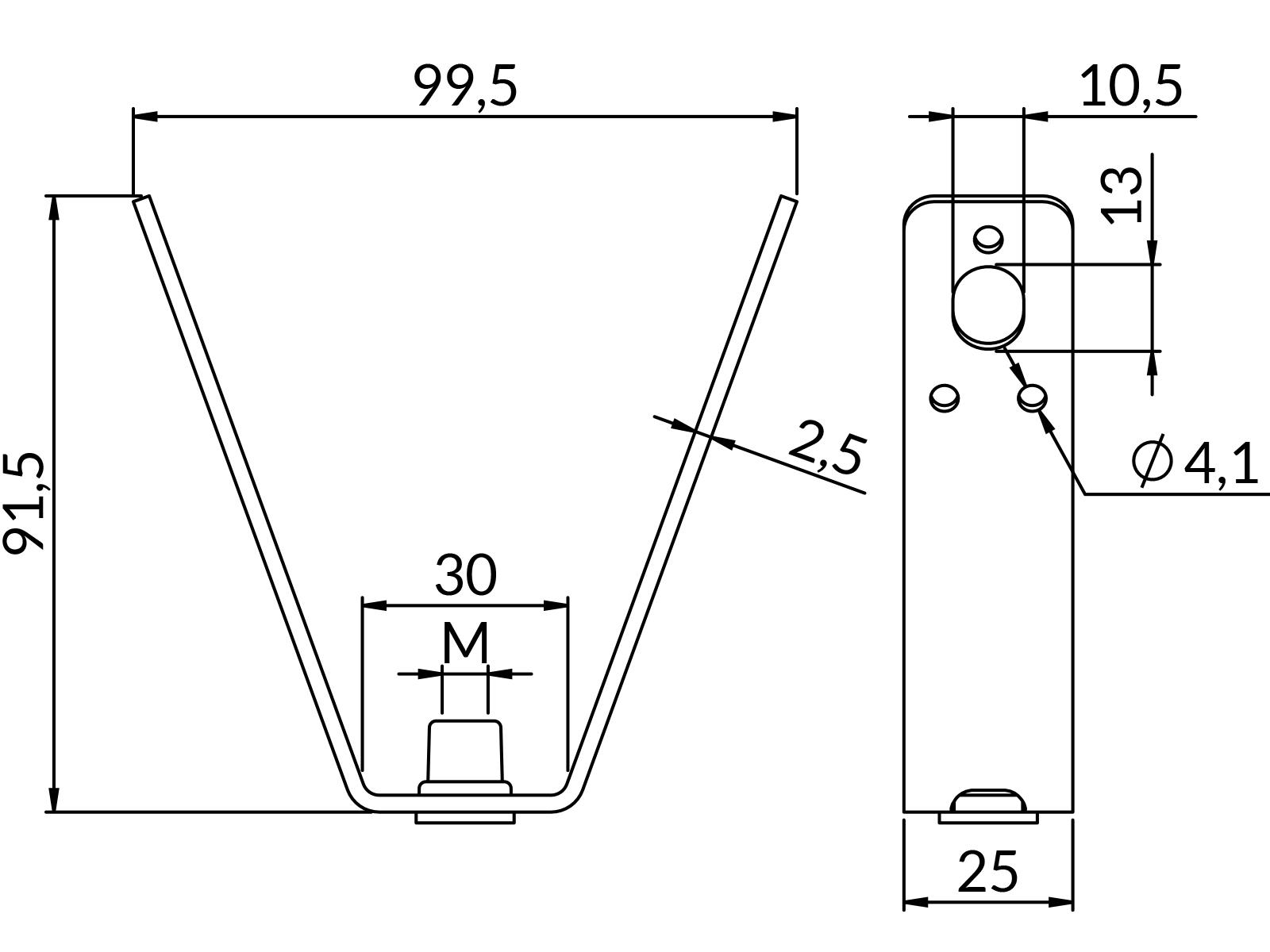 Wieszaki blach trapezowych OG-WT