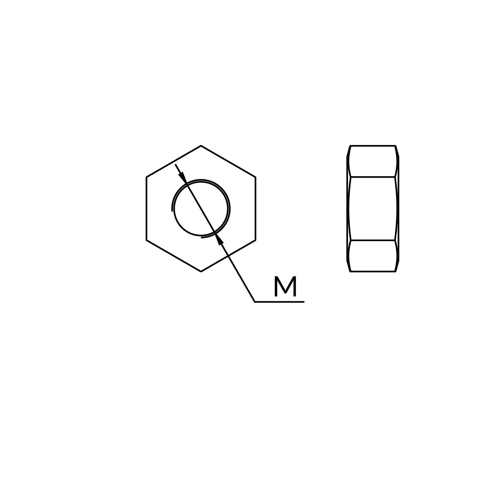 Nakrętki sześciokątne XP-144-M