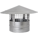 Kominek wentylacyjny ocynkowany z siatką CD-CS
