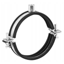 Dwuczęściowa obejma montażowa z uszczelką gumową