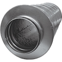 Tłumik okrągły z uszczelką SLL długość 900 mm izolacja 100 mm